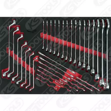 Avainsarja, 35-osainen, 1/1-säilytyslokerikko, ks tools - Työkalut työkaluvaunuihin - 503-711-3035KST - 1