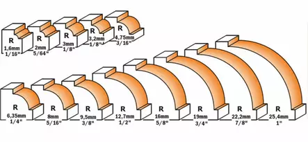 Beading bit with inset, with bearing hw r=25,4 d=63,5 i=33,3 l=79,5 s=12, cmt - Yläjyrsimen terät - 503-939-992-11CMT - 2