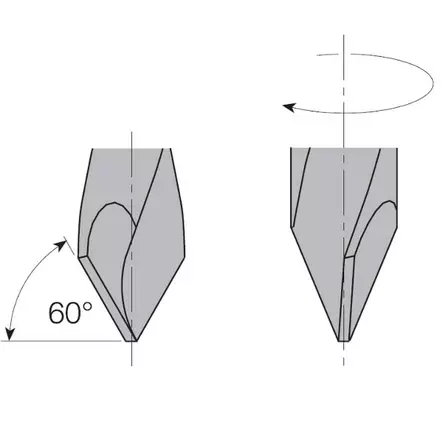 Dowel drill with countersink for through holes hw s=10x2 7x35x70 rh, cmt - Puunporaus - 503-378-072-11CMT - 2