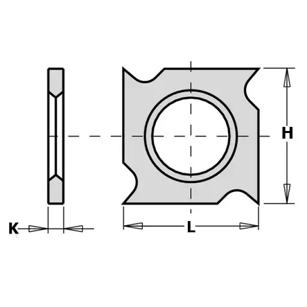 Reversible knife hwm 18x18x1,95mm z4, cmt - Höylänterät - 503-790-181-00CMT - 1