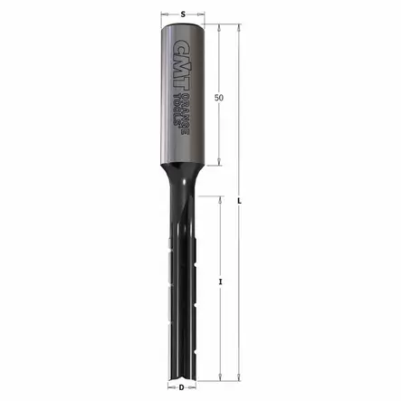 Slot mortising bit s=16mm z2 d=7 i=55 l=110 rh, cmt - Puunporaus - 503-102-070-31CMT - 1