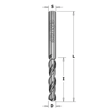 Twist drill solid hw d=3,2x27x52 lh, cmt - Puunporaus - 503-363-032-12CMT - 1