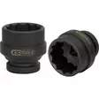 1´´ 12-kulmainen voimahylsy, lyhyt, 65 mm, ks tools - Hylsyt ja voimahylsyt - 503-450-0407KST - 1