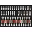 1/2'' socket spanner and screwdriver bit set in foam insert,, ks tools - Hylsysarjat - 503-811-0063KST - 1