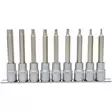 1/2´´ torx-kärkihylsysarja, pitkä, 9-os, t20-t60, ks tools - Hylsysarjat - 503-911-1520KST - 1