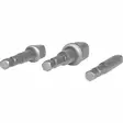 1/4´´ nelikulmasovitinsarja, 3-os, ks tools - Hylsysarjat - 503-514-1105KST - 1