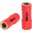 1/4" socket with protective insulation, 7mm, ks tools - Hylsyt ja voimahylsyt - 503-117-1407KST - 1