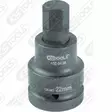 1 tuuman voimakärkihylsy, kuusiokolo, lyhyt, 32 mm, ks tools - Hylsyt ja voimahylsyt - 503-450-0487KST - 1