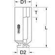 3/4´´ nelikulma-voimahylsy, 20 mm, ks tools - Hylsyt ja voimahylsyt - 503-460-4503KST - 1