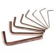 Bronzeplus hexagon key wrench set long 9 pcs, ks tools - Kuusiokoloavaimet - 503-963-1516KST - 1