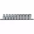 Chromeplus-hylsysarja, 1/2´´, 12-kulm. 10-os, 10–19 mm, ks tools - Hylsysarjat - 503-918-0655KST - 1