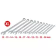 Chromeplus-kiintolenkkiavainsarja, xl, 11-os, 12–24 mm, ks tools - Lenkki- ja kiintolenkkiavaimet - 503-517-1505KST - 1