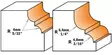 Classical ogee bit hw s=12 d=35x18,5, cmt - Yläjyrsimen terät - 503-945-850-11CMT - 2