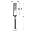 Dovel drill xtreme hwm z1 lh-rh 2,5x16x57,5 s=10x24, cmt - Puunporaus - 503-382-2557CMT - 1