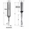 Dowel drill solid hw d= 4 x27x70 s=10 lh, cmt - Puunporaus - 503-311-040-22CMT - 1