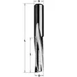 Down-cut spiral bit solid tc d=10x42x90 z3/r rh, cmt - Yläjyrsimen terät - 503-196-101-11CMT - 1