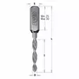 Drill for through holes hwm xtreme z 6x35x70 s=10x25 rh, cmt - Puunporaus - 503-314-060-21CMT - 1