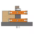 Entry & interior door router bit set s=12.7, cmt - Yläjyrsimen terät - 503-900-527-11CMT - 2