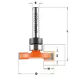 Hw-slot cutter z2 s=6.35 d=31.75x6.35 rh, cmt - Yläjyrsimen terät - 503-822-023-11BCMT - 1