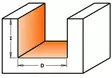 Hw hinge recesser bit s=8 d=15x12.5x57.15, cmt - Yläjyrsimen terät - 503-902-150-11CMT - 2