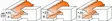 Hw rail and stile bit set d=44,4x22 s=8 (a), cmt - Yläjyrsimen terät - 503-991-001-11CMT - 2