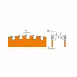 Metalliterä industrial hw 136 136x1,5/1,2x20(+10) a= 136x1,5 184x2,0/1,2x30(+10+20) z64 a=0° b=8° fwf, cmt - Puukkosahanterät - 503-226-184-64MCMT - 2