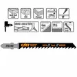 Pistosahanterä 75x4mm z6tpi hcs 5 kpl 75x4mm z6tpi, cmt - Pistosahanterät - 503-JT144D-5CMT - 1