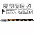 Pistosahanterä 75x4mm z6tpi hcs 5 kpl 75x4mm z6tpi, cmt - Pistosahanterät - 503-JT244D-5CMT - 1