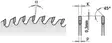 Pyörösahanterä värimetalleille ja muoville hw 216x2.6/2.2x, cmt - Pyörösahanterät metallille - 503-284-216-40MCMT - 2
