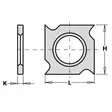 Reversible knife hwm 18x18x1,95mm z4, cmt - Höylänterät - 503-790-181-00CMT - 1