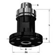 Saw blade arbor with hsk-63f shank f=30x6.5mm d2=98mm, cmt - Tarvikevaraosat-503 - 503-183-421-30CMT - 1