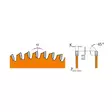 Sawblade for laminated board hw industrial 260x2,5/1,8x30 z64 a=-3° b=tcg, cmt - Pyörösahanterät - 503-281-065-11MCMT - 2