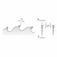 Sawblade for wood 350x4,2/2,8x70mm z24+6 a=18° b=10° atb, cmt - Pyörösahanterät - 503-277-024-14VCMT - 2