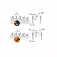 Saw blade laminate & hpl orange chrome hw 160x1,8/1,2x20 z52 ?=-5° ?=tcg, cmt - Pyörösahanterät - 503-281-761-52HCMT - 3