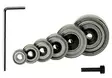 Set of 6 bearings, screw and hex key for rabbet., cmt - Yläjyrsimen terät - 503-791-703-00CMT - 1