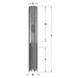 Slot mortising bit s=10 z4 hl rh-lh 10x28x73, cmt - Puunporaus - 503-105-100-30CMT - 1