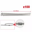 Stainless steel ball-lock cable ties, 4,6x200mm, 100 pcs, ks tools - Moottorityökalut - 503-115-1591KST - 1