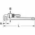 Teräksiset yhdenkäden putkipihdit 600mm, ks tools - Siirtoleukapihdit - 503-111-3525KST - 5