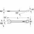 Titanplus-kiintolenkkiavain, taivutettu 11/16", ks tools - Lenkki- ja kiintolenkkiavaimet - 503-965-0307KST - 2