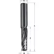 Upcut 1 edge spiral bit sc s=1/4 d=1/4x1 rh, cmt - Yläjyrsimen terät - 503-198-008-11CMT - 1