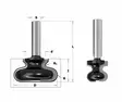 Yläjyrsinterä s=8mm, d=19,05mm, cmt - Yläjyrsimen terät - 503-K955-190CMT - 1