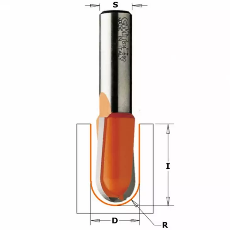 U-terä 3 x 6 mm, cmt - Yläjyrsimen terät - 503-914-060-11CMT - 1