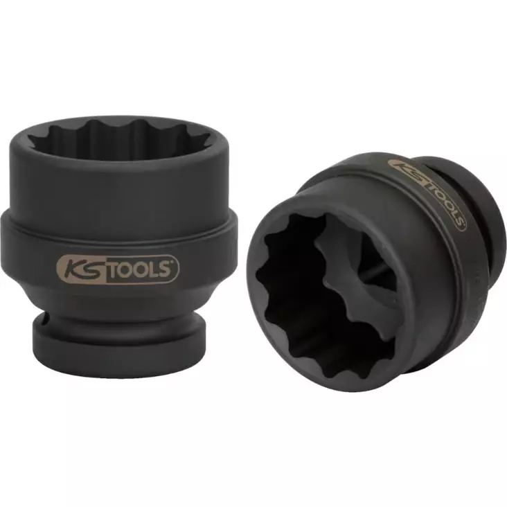 1´´ 12-kulmainen voimahylsy, lyhyt, 65 mm, ks tools - Hylsyt ja voimahylsyt - 503-450-0407KST - 1