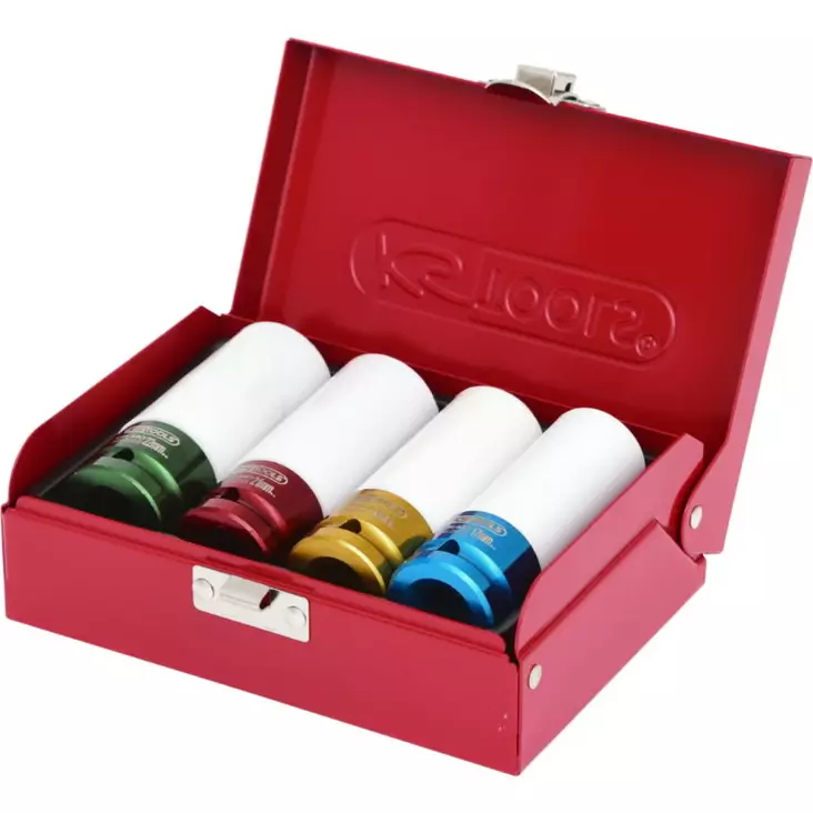 1/2´´ alumiinivanteiden voimahylsysarja, 4-os, ks tools - Hylsysarjat - 503-515-1006KST - 1
