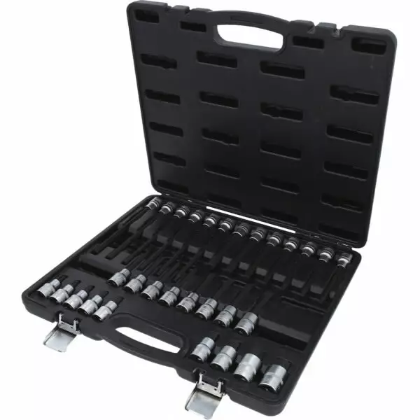 1/2´´ bit socket set for hexagon socket screws, 30 pcs, ks tools - Hylsysarjat - 503-911-4510KST - 1