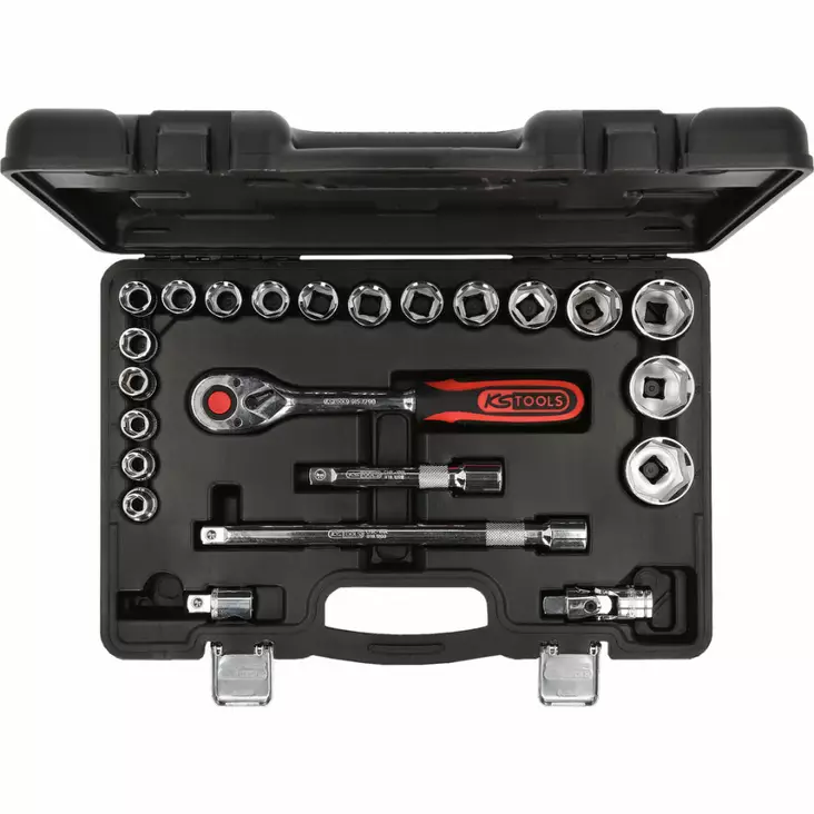 1/2" chromeplus-hylsyavainsarja 23pcs, ks tools - Hylsysarjat - 503-918-0623KST - 1