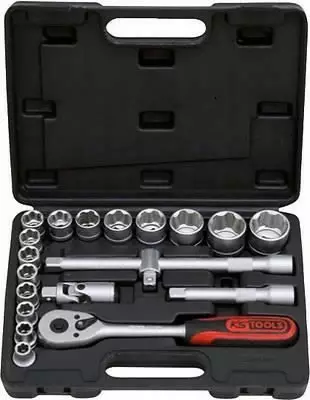 1/2" hylsyavainsarja 20pcs, ks tools - Hylsysarjat - 503-911-0620KST - 1
