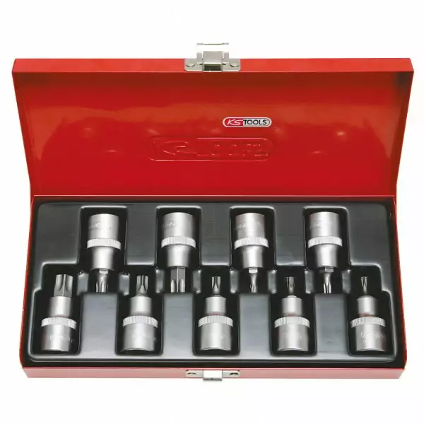 1/2´´ kärkihylsysarja, 9-os, tb20-tb60, ks tools - Hylsysarjat - 503-911-1386KST - 1