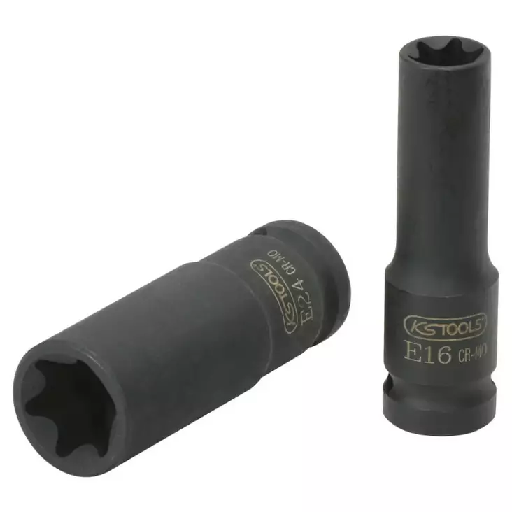 1/2´´ torx-e-voimahylsy, pitkä, e20, ks tools - Hylsyt ja voimahylsyt - 503-515-1057KST - 1