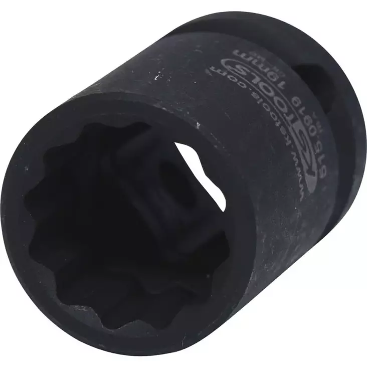 1/2" tuuman 12-kulmainen voimahylsy, lyhyt 19mm, ks tools - Hylsyt ja voimahylsyt - 503-515-0919KST - 1